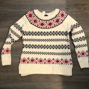 Talbots Fair Isle crewneck sweater